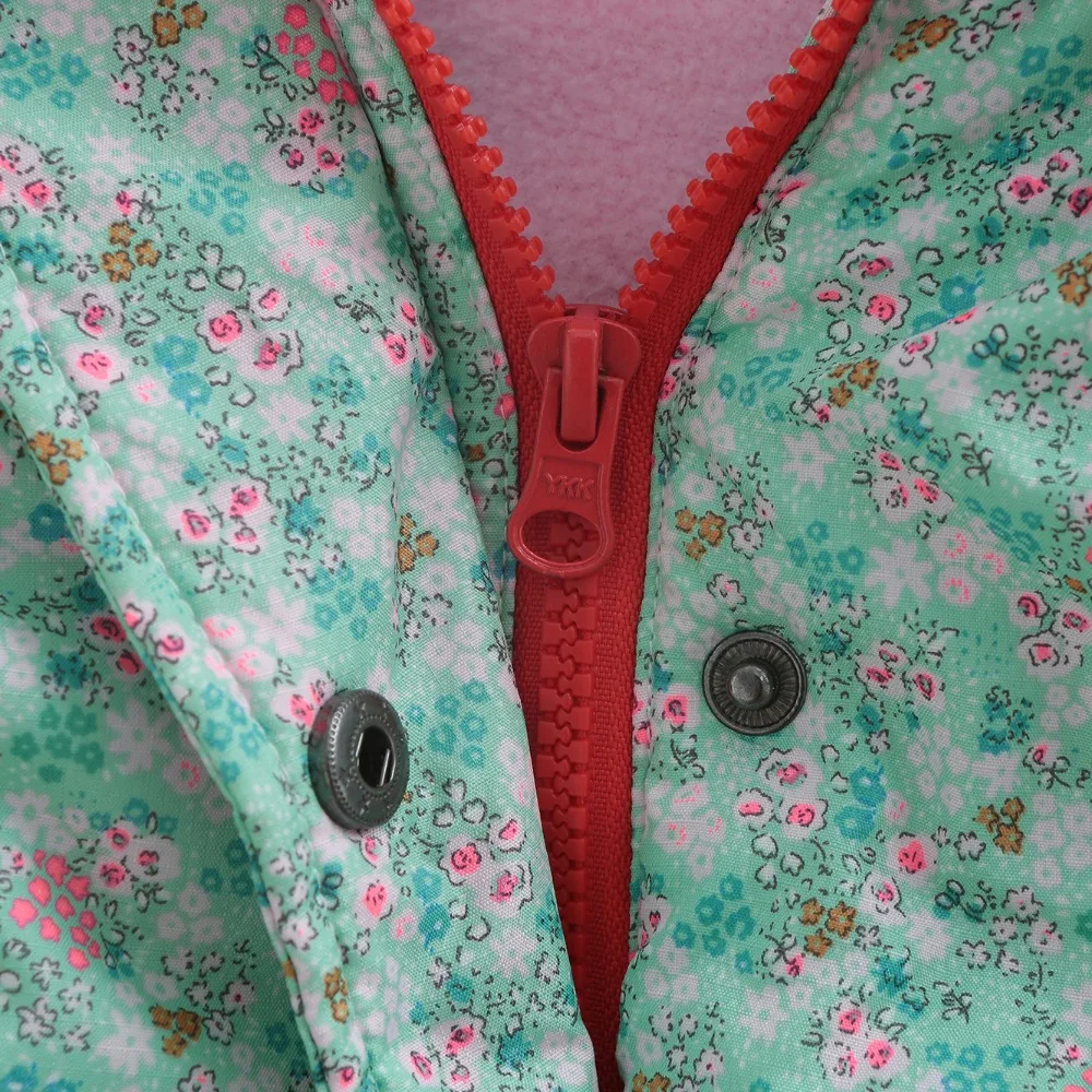 

M118 Winter Child Thicken Warm Padded Lining Jacket Print Hooded 2019 Parka Coats Kids Tops Spring Autumn Outwear Girls Jacket