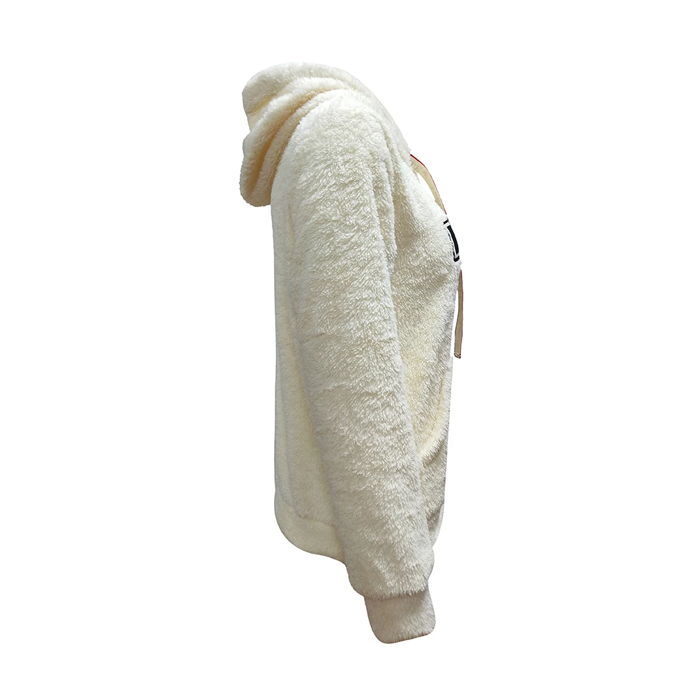 Женская двухсторонняя фланелевая толстовка с капюшоном длинным рукавом | одежда