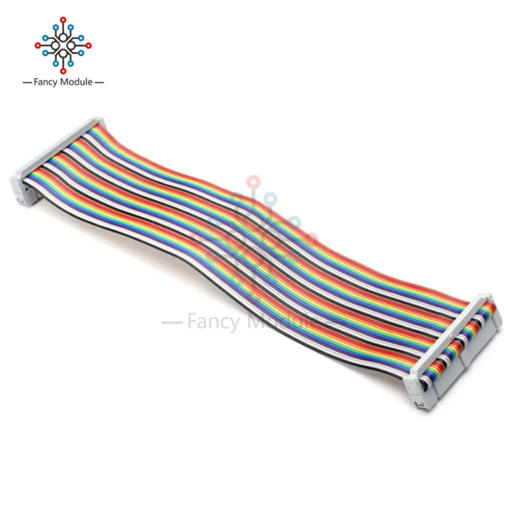 Новейший 20 см 40 PIN 40PIN Way GPIO шлейф в цветах радуги для Raspberry Pi Модель B/Модель B