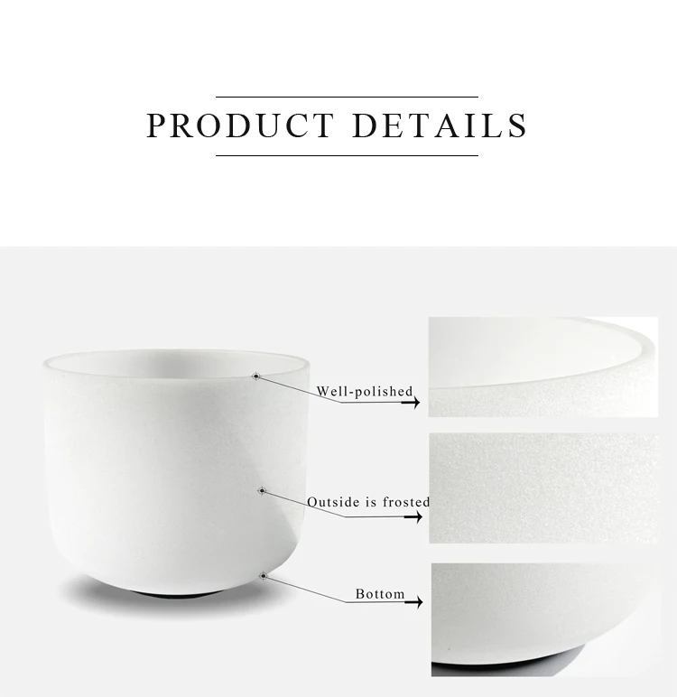CVNC 8 дюймов Note C или F чакра Кварцевый Поющая чаша звук Исцеление