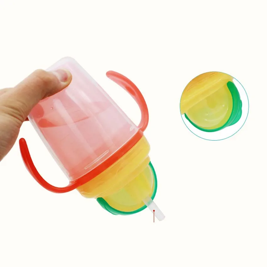 Нежные новые Бутылочки для воды новорожденных Детские тренировочные чашки