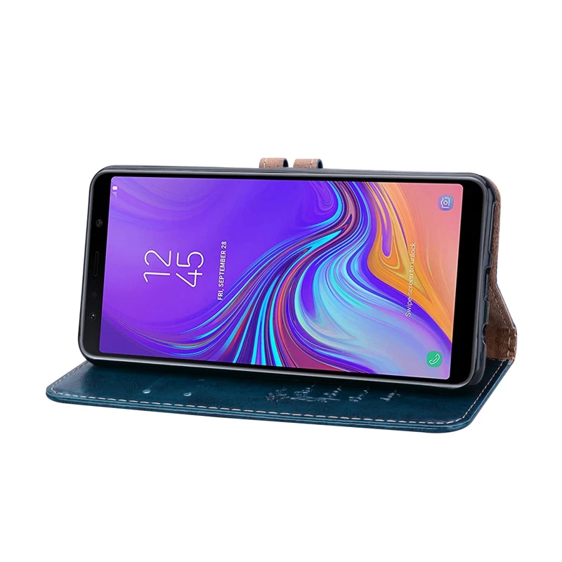 Винтажный кожаный чехол кошелек для Samsung Galaxy A7 2018 A750 A750F SM A 750 Модный книжка с