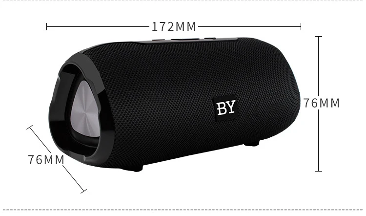 BY6660 Мини Bluetooth динамик Портативный водонепроницаемый беспроводной громкий динамик 10 Вт для телефона компьютера наружное радио fm бас стерео музыка