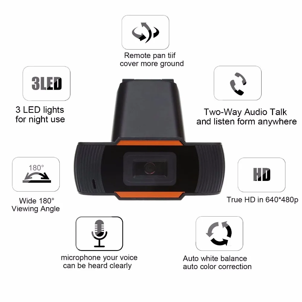 1 шт. HXSJ-фирменная A870C Автофокус USB2.0 640X480 12 0 М-Пиксельная веб-камера для дома офиса