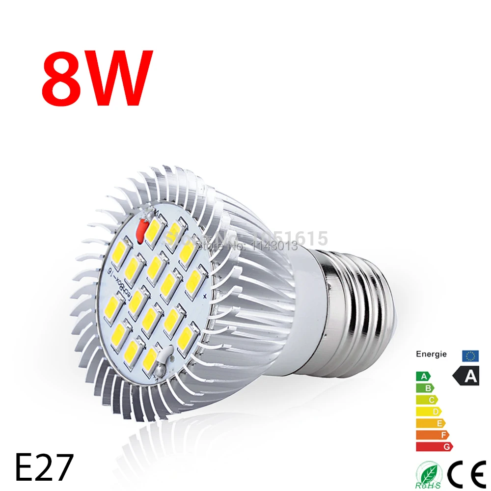 # Newest ! 5630 8W led Lamp 85-265V E27 Warm White Energy-Saving 16SMD LED SpotLight Bulb Free Shipping | Лампы и освещение