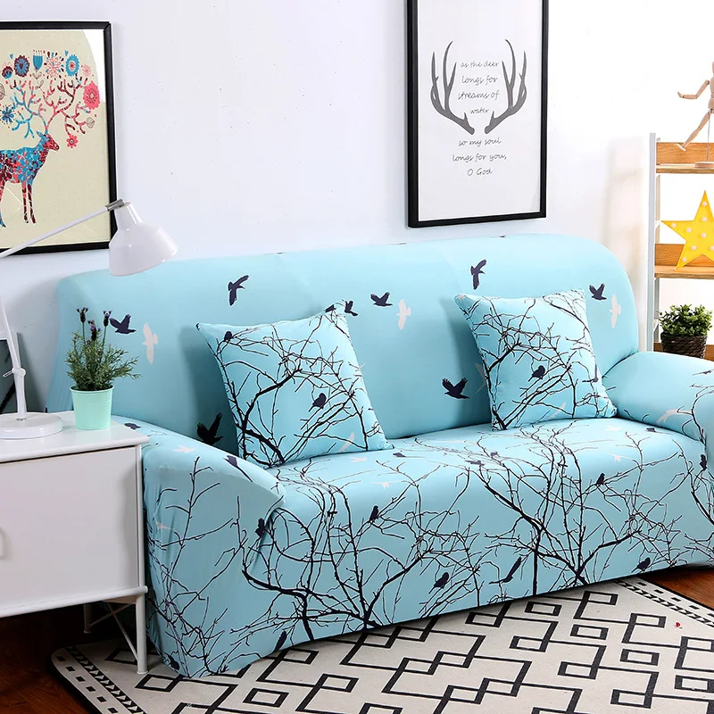 

Modern Cartoon Sofa Slipcovers Tight Wrap All-inclusive Slip-resistant Elastic Cubre Sofa Towel Corner Sofa Cover Couch Cover