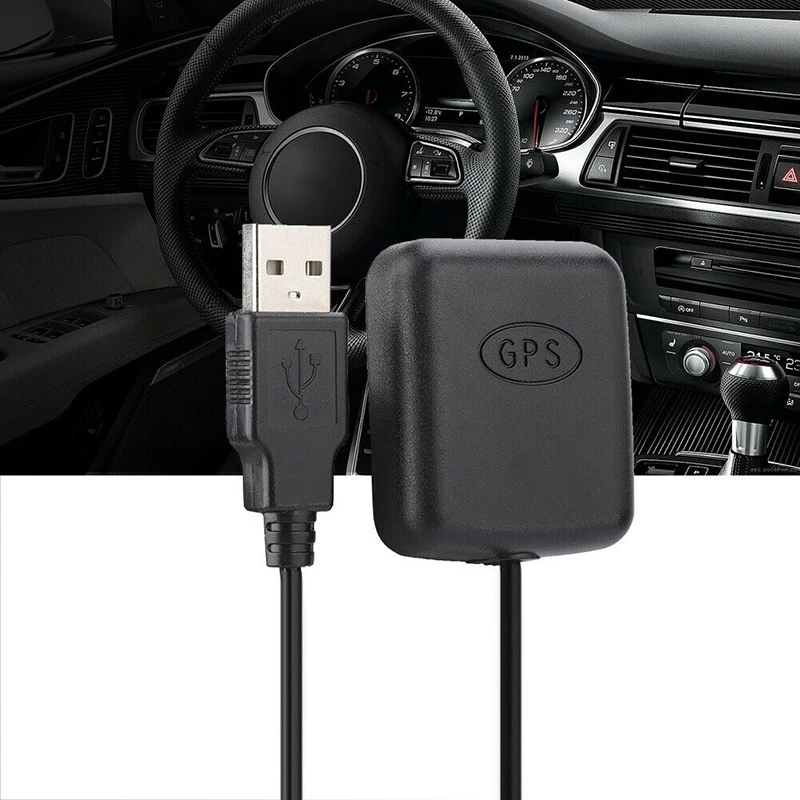 USB интерфейс GPS антенна для автомобиля 1 шт. приемник ABS черный RG174 3 в 5 метра