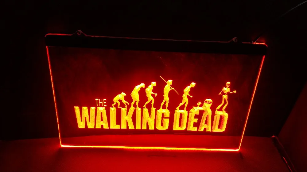 The walking dead Логотип 2 размера пивной бар Пивной клуб led noen световая вывеска | Дом и