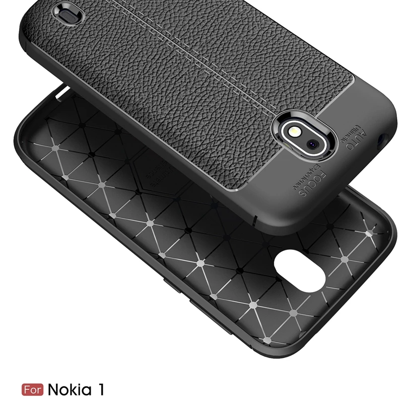 For Nokia 1 / Nokia1 Case Phone Back Protective Smartphone Soft Litchi striae Shockproof Cover | Мобильные телефоны и