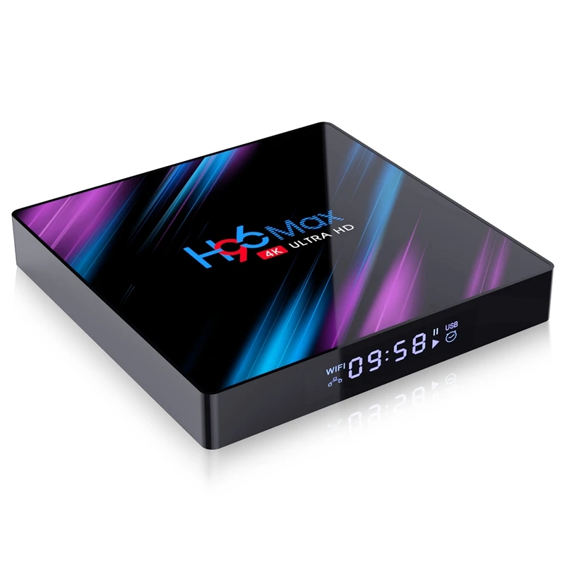ТВ приставка H96 с четырехъядерным процессором Amlogic Rk3318 Android 9 0 64 битным экраном Wi Fi