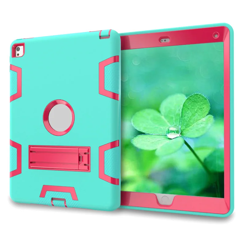 Ikasefu Heavy Duty кремния + PC Стенд обложка чехол для IPad 2 3 4 Планшеты ПК Ipad дети