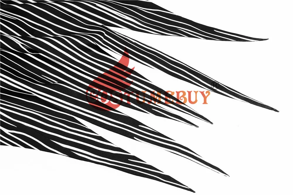CostumeBuy костюм Кошмар перед Рождеством Косплей Джек Скеллингтон костюм черная полоса Мужская куртка, пальто вечерние Хэллоуин
