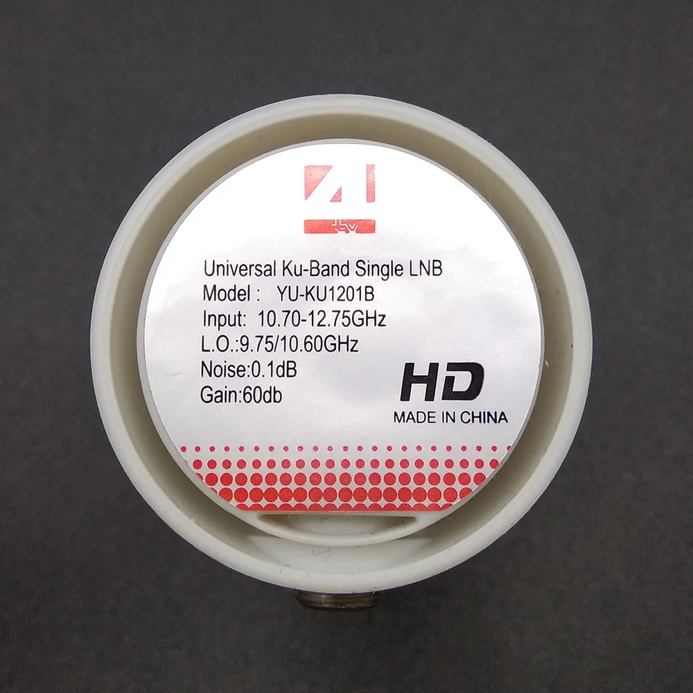 Универсальный HD Ku Band одиночный LNB ДВОЙНОЙ НИЗКИЙ Bnad 9 75/10 6 GHZ высокий диапазон 60 дБ
