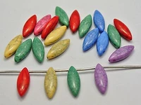 100 color acrylic crackle horse eye beads pendants 22x8mm imitation