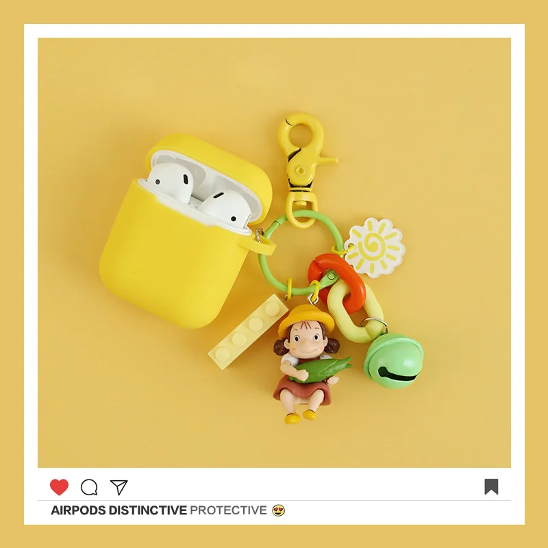 Милый мультяшный милый Декор для девочек беспроводной Bluetooth чехол наушников Apple