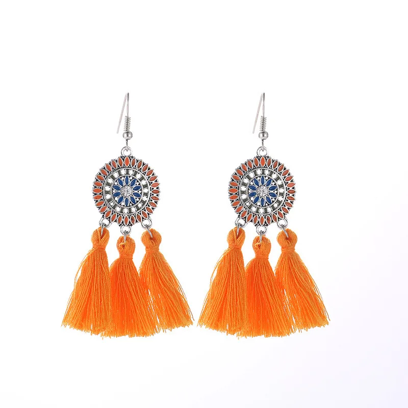 10 видов бохо стиль красный желтый розовый белый черный кисточки длинные