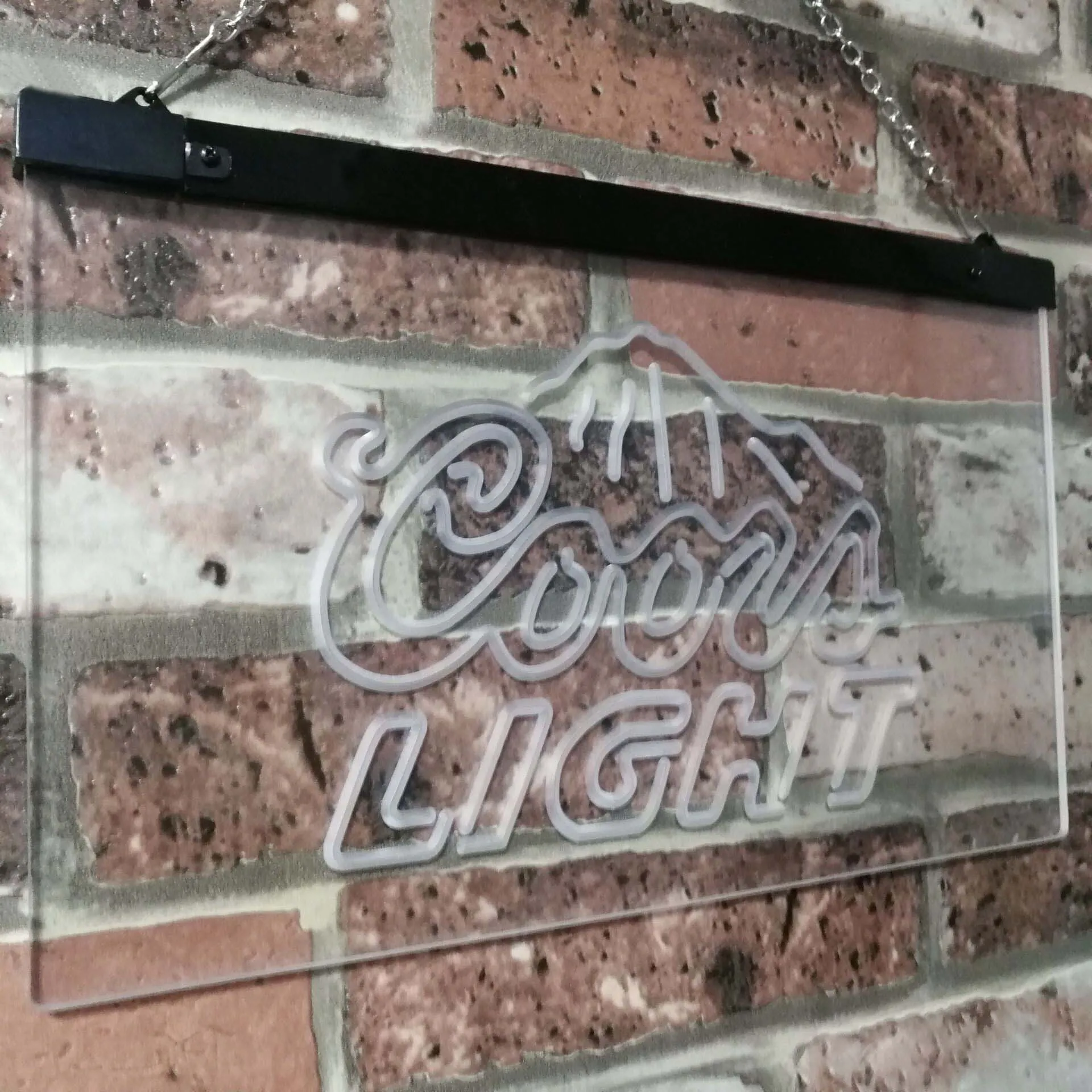 Coors светильник горный пивной бар украшение подарок Двухцветная светодиодная