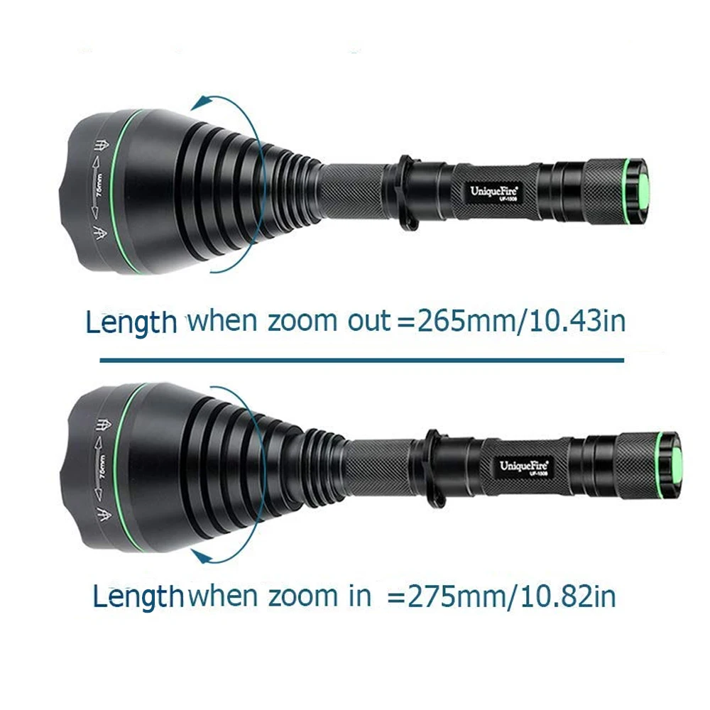 UniqueFire UF-1508-75 Cree XML2/XML T6 перезаряжаемый светодиодный фонарь питание от