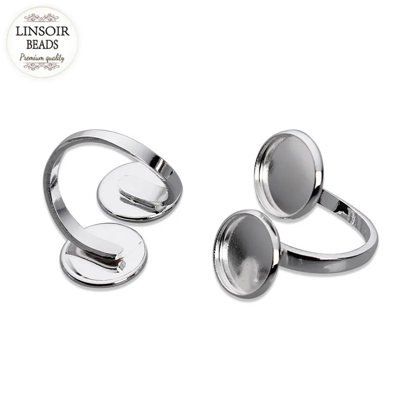 5 шт./лот 12 мм круглая накладка серебряного цвета медная плоская основа