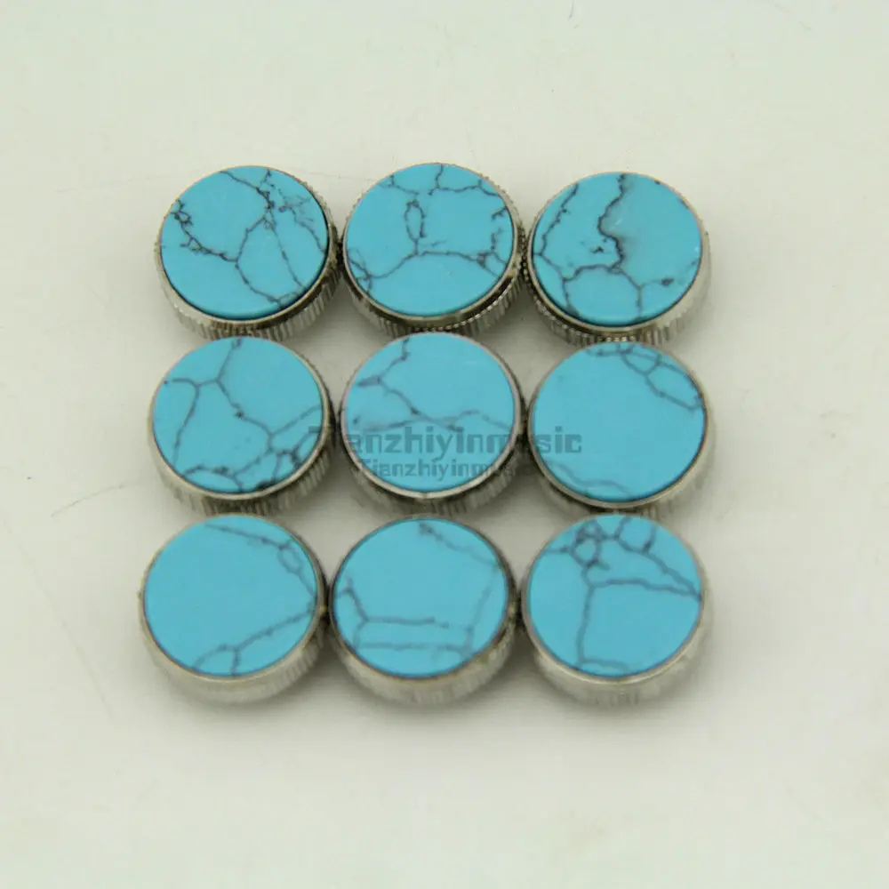 

9 Pcs Trumpet Finger Key Buttons for Repairing Parts New 1 Colors Stone,shell
