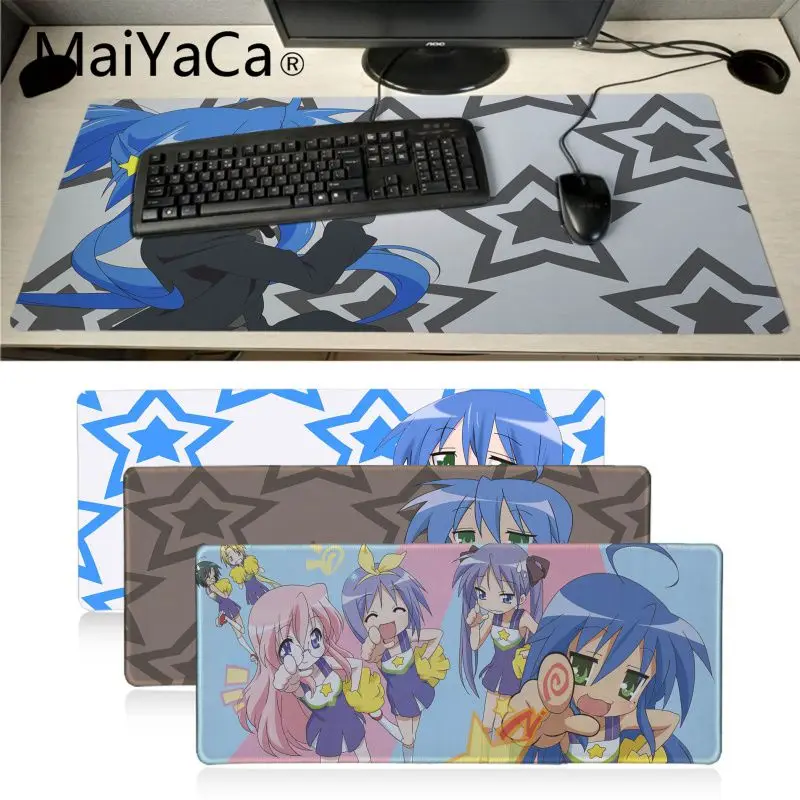 Резиновая мышь Maiyaca Lucky Star Izumi Konata girl прочный Настольный коврик для мыши хорошего