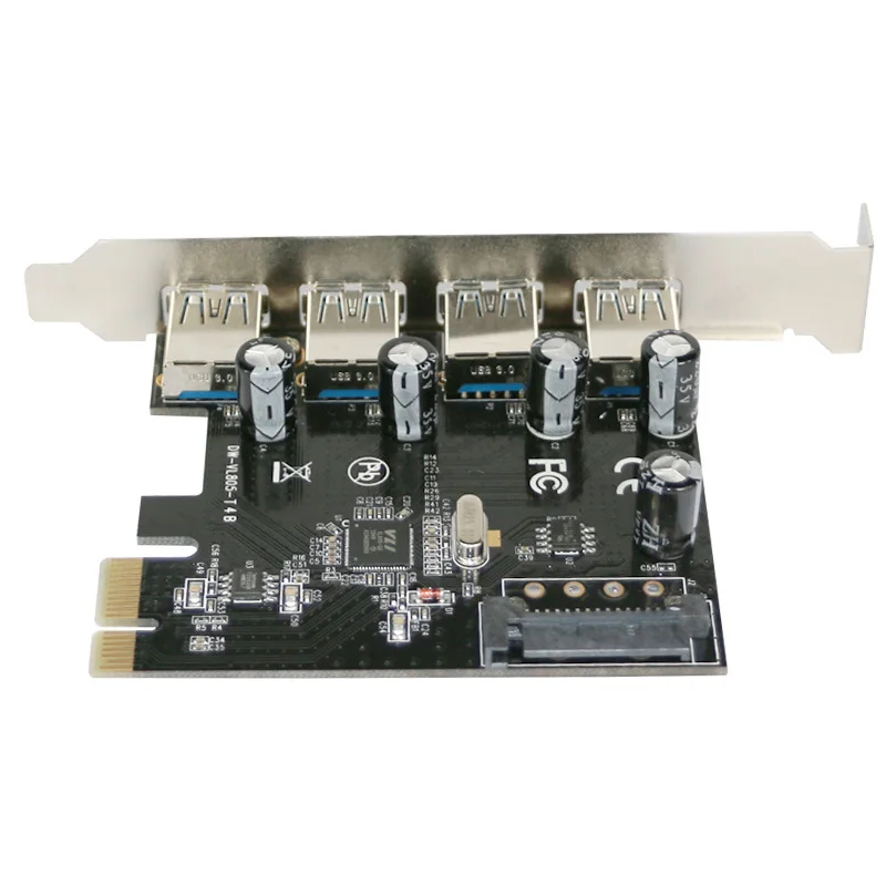 4 портовый Суперскоростной контроллер USB 3.0 PCI E Express с 15 контактным разъемом