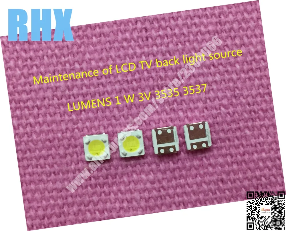 

250Piece/lot for repair LUMENS D3GE-400SMB-R3 D2GE-320SC0-R3 D3GE-460SMA-R2 LED Backlight SMD LEDs 1W 3V 3535 3537 Cold white