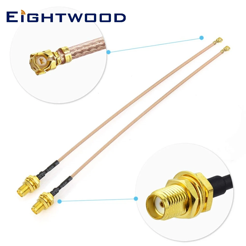 2шт SMA Female Bulkhead крепление к IPX IPEX U.FL Mini PCI E RG178 кабель для ПК Wifi сетевая карта FPV Drone
