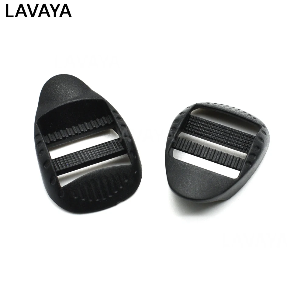 10pcs/pack Plastic Ladder Lock Slider Buckles Backpack Straps Webbing 20mm 26mm 31mm 38mm Black | &amp Hooks