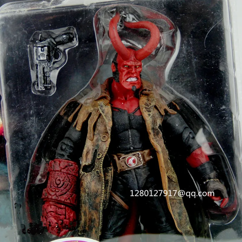 6 дюймов супергерой Hellboy Anung Un Rama сын сатаны включает в себя самурайский пистолет