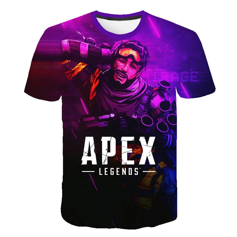 Dragon Ball 2019 новые летние футболки с 3D принтом коротким рукавом мужские и wo Apex Legends