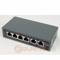 dslrkit 250m 6 ports 4 poe switch injector power over ethernet no power adapter