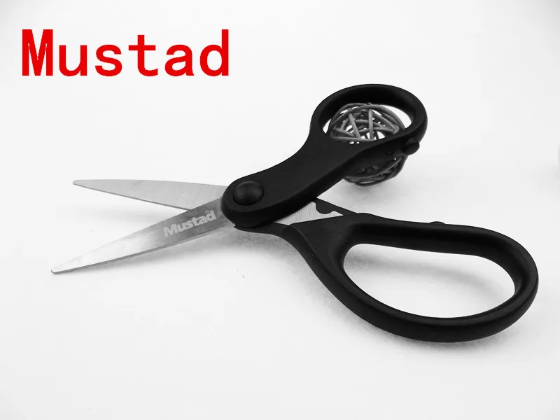 Профессиональные рыболовные ножницы Mustad из нержавеющей стали для приманки легко