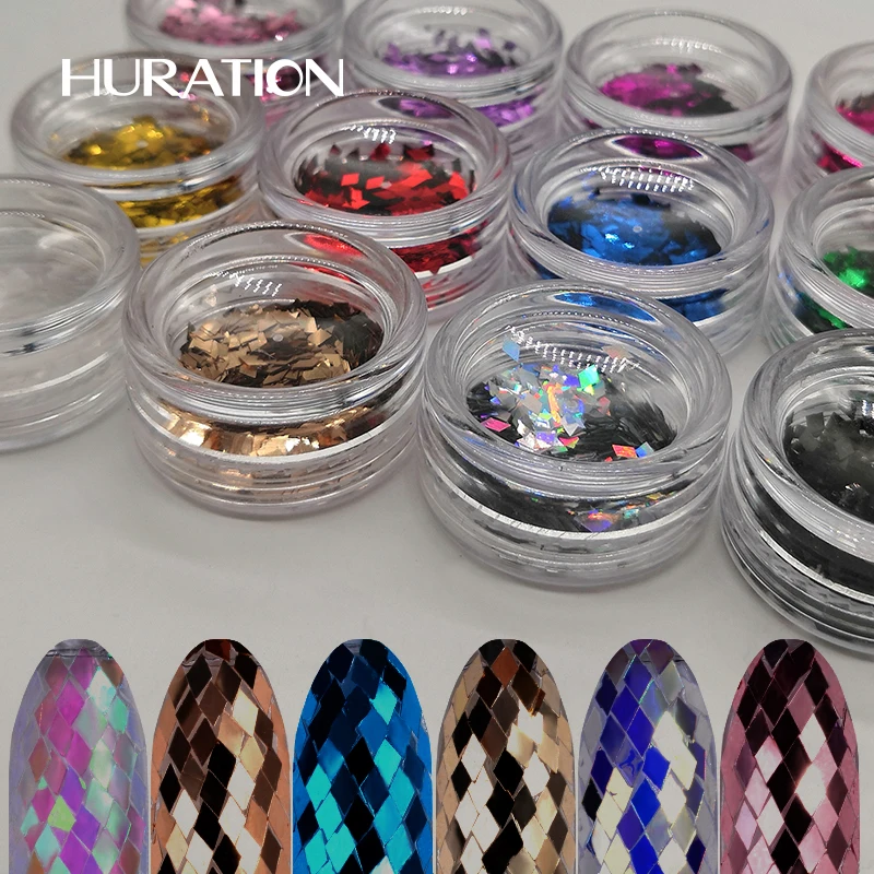 Hutation ногтей наклейки DIY Серебряный Nail Art украшения с бриллиантами Маникюр Chrome 1