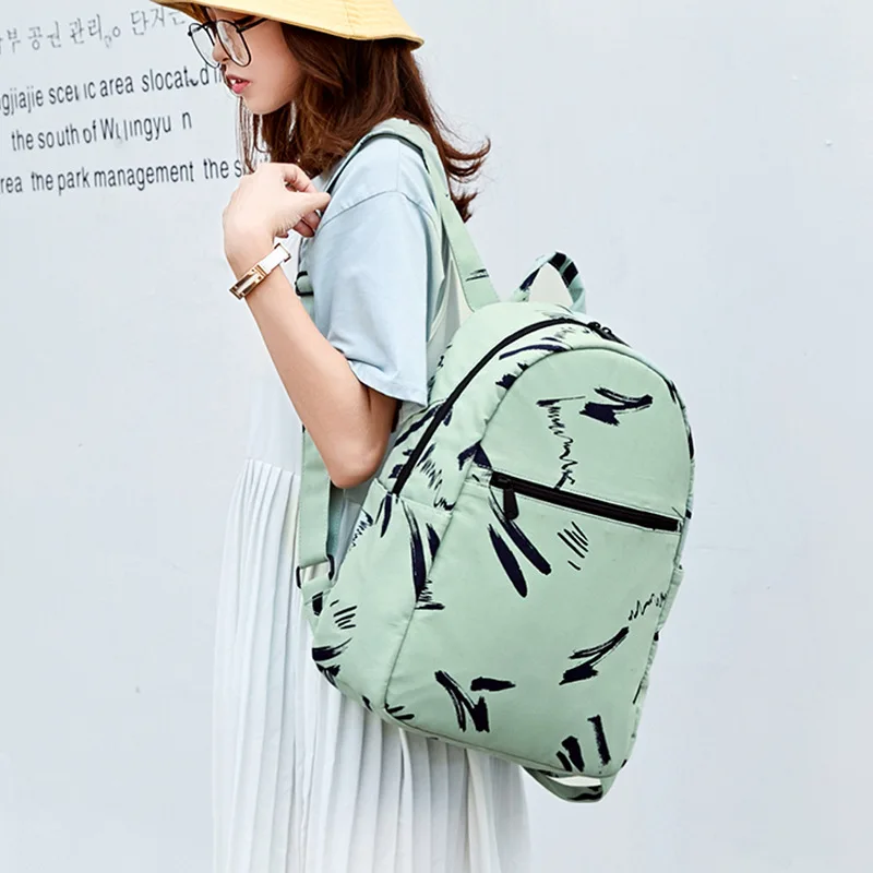Atinfor Youth Fashion Graffiti из хлопчатобумажной ткани женские рюкзаки большой вместимости