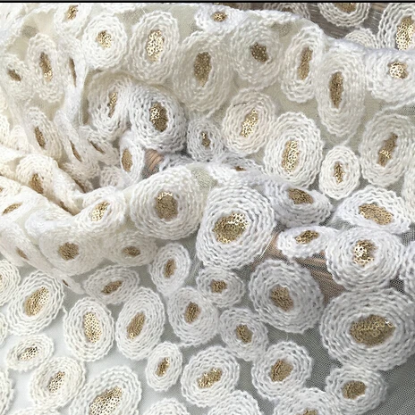 Квилтинга Хлопчатобумажной Ткани Белый Тюль прозрачная ткань Rolls жаккардовое