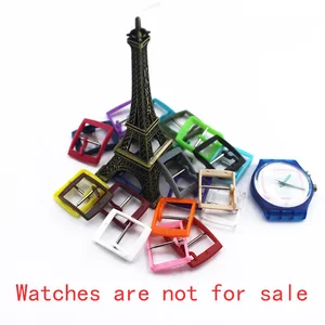 Пряжка для часов, пластиковая, ребристая, 1217192021 мм, 2 шт.