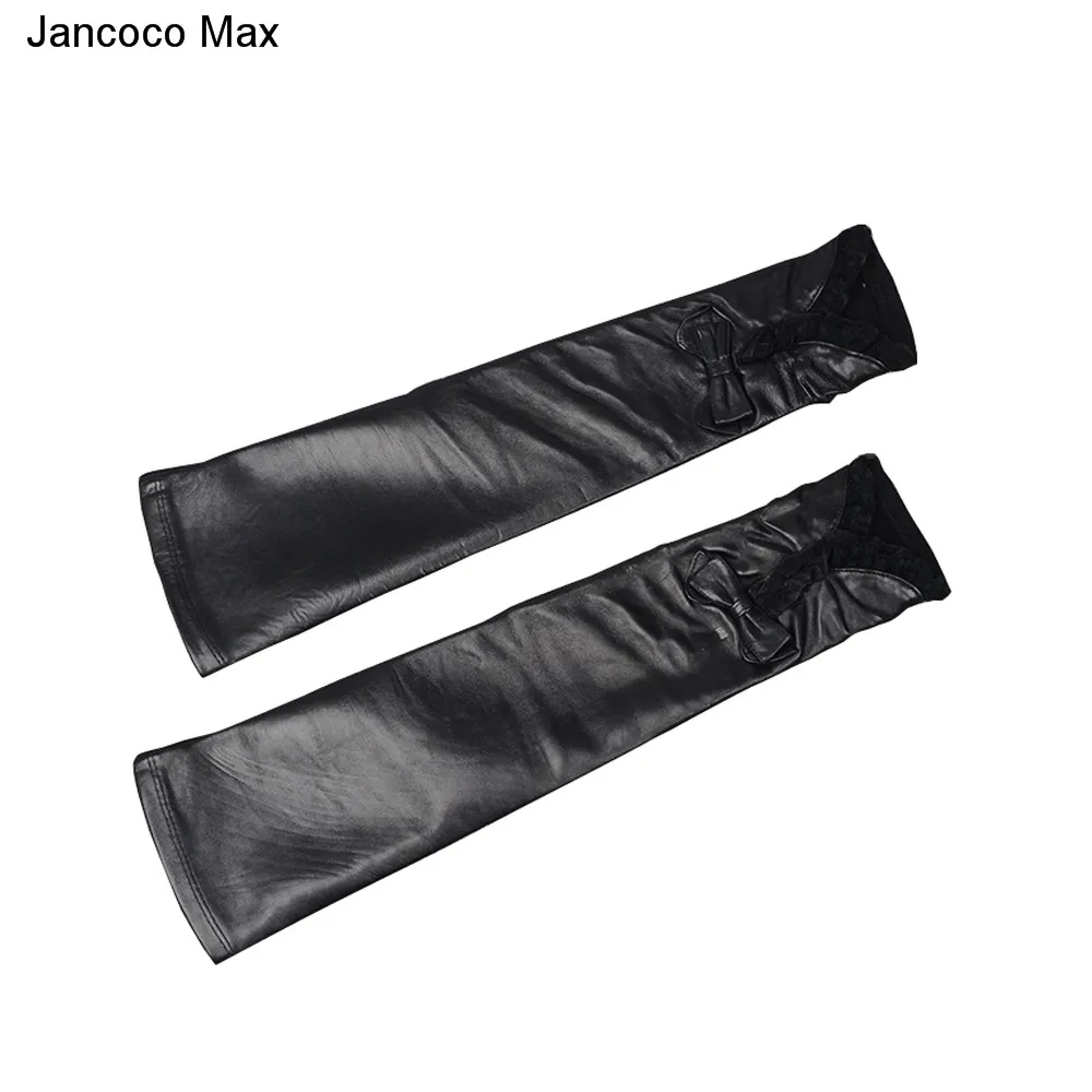 Jancoco Max стиль весна лето осень длинные перчатки из овечьей кожи бант кружева украшения S2069