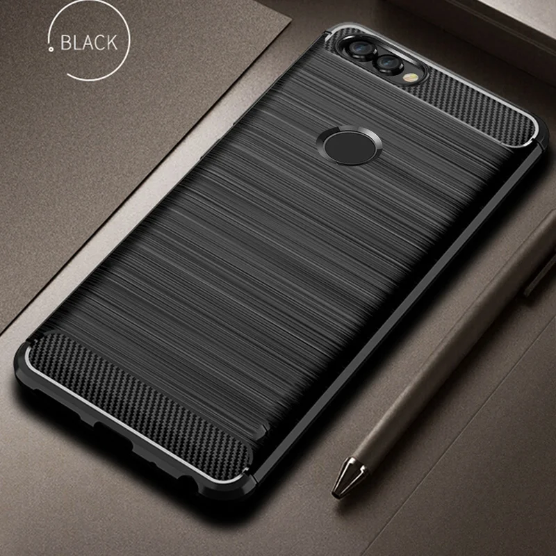 Для Huawei P Smart чехол P Smart TPU силиконовый бампер анти-шок мягкие чехлы из углеродного волокна для Huawei P Smart