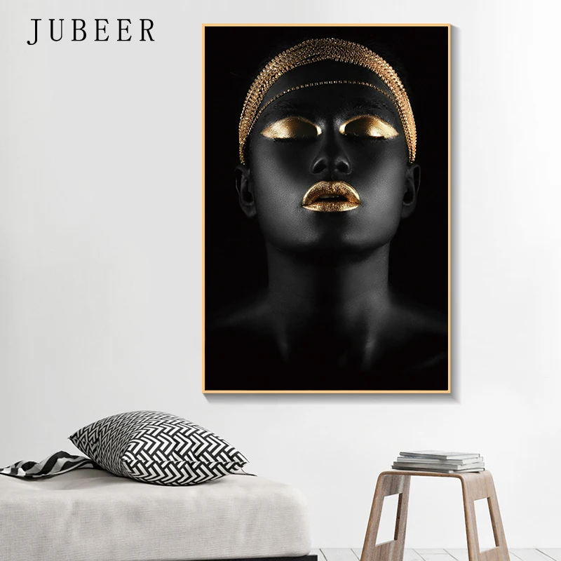 Модный черный и белый холст для девочек картина на стену гостиной декоративная