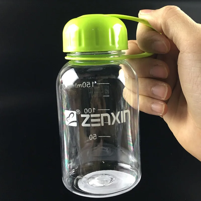 200ml Green 200 мл/300 мл, 3 ярких цвета, розовый, голубой, зеленый, применимая детская мини-бутылка для воды, Студенческая, для детей и взрослых, портативная багажная бутылка для воды - Цвет: 200ml Green
