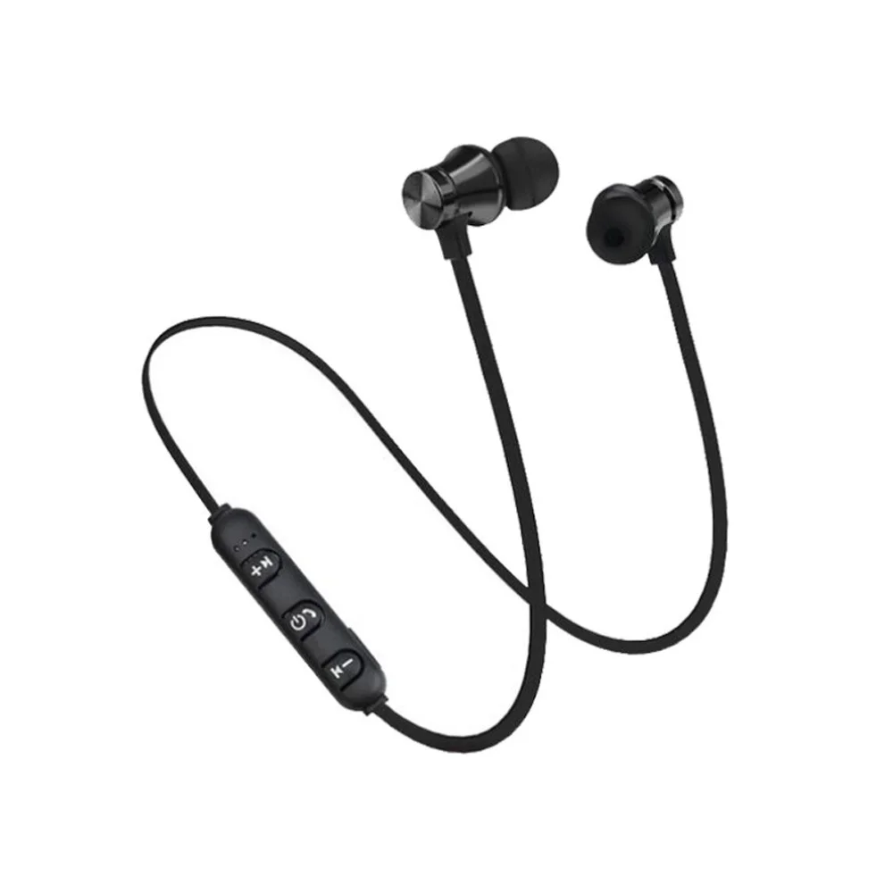 Black GZ05 Bluetooth гарнитура беспроводная гарнитура стерео наушники спортивные магнитные наушники с микрофоном для всех мобильных телефонов - Цвет: Black