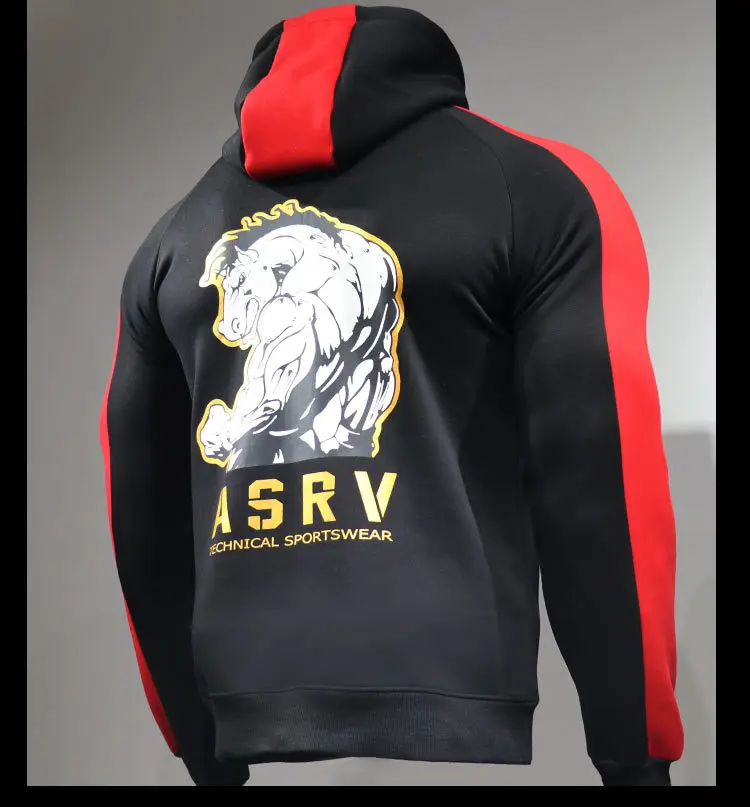 Maoxzon Men's Winter Casual Sportswear Think Hooded Sweatshirts Male Print Fitness Long Sleeve Hoodies Sweatshirt Outerwear Tops | Мужская