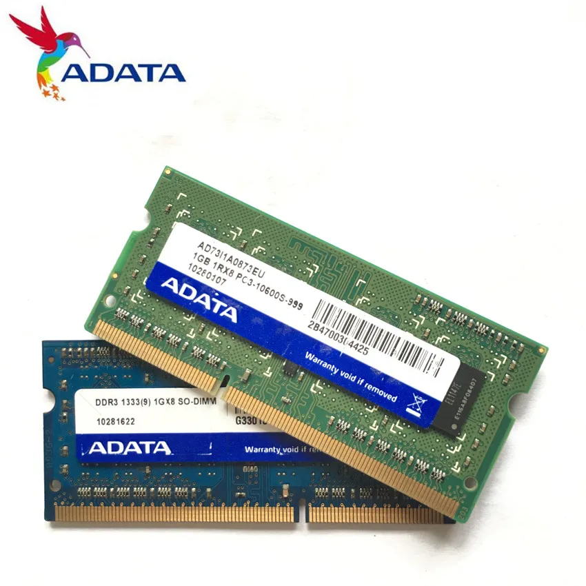 AData 4G 2G 1G PC3L PC3 10600S 12800S DDR3 1333 1600 МГц 4 Гб 2 1 ГБ модуль памяти ноутбука ОЗУ
