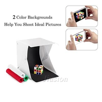 portable folding mini led light box photography home room photo studio white soft box for dslr and other camera light box acc