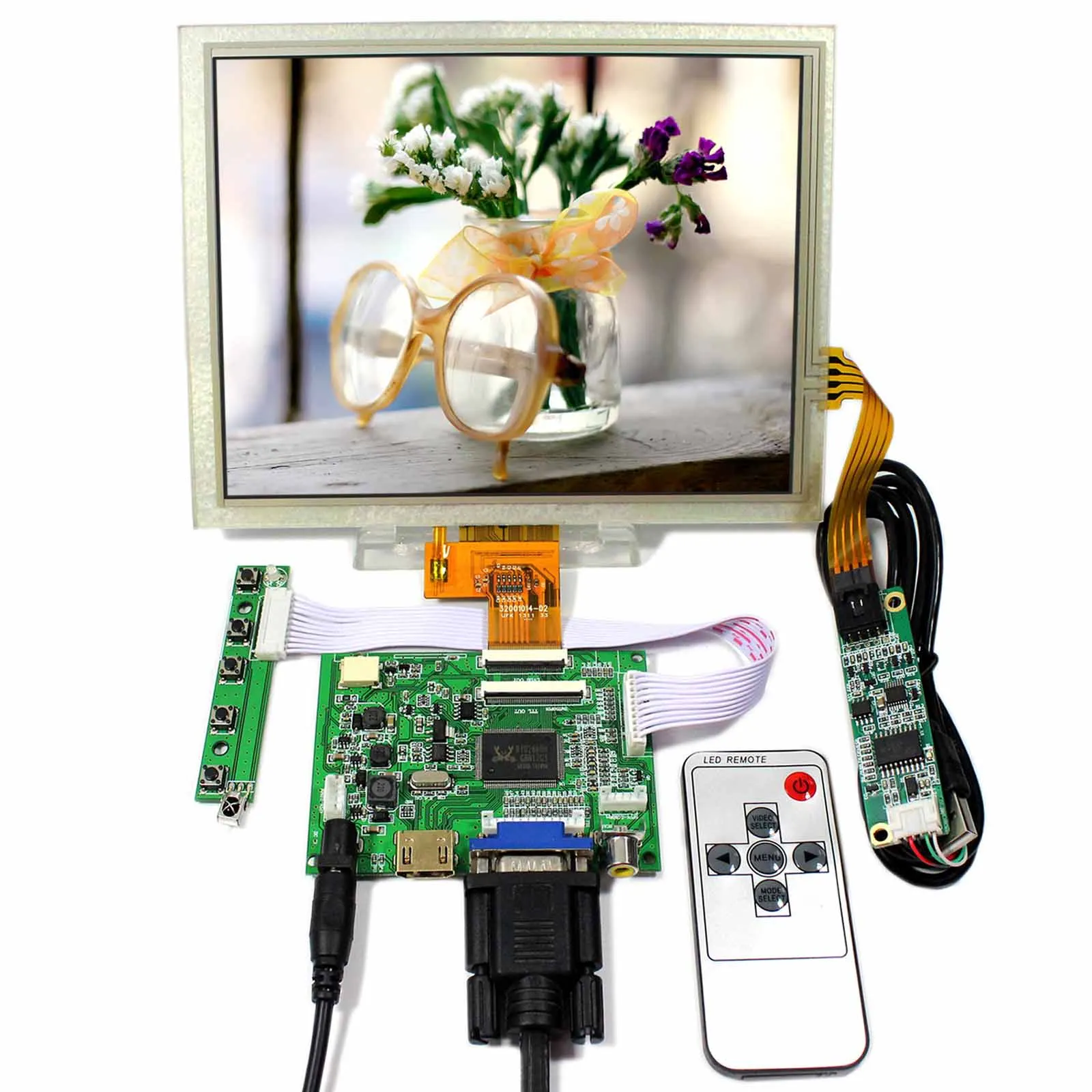 HD MI VGA 2AV ЖК дисплей плата контроллера VS TY2662 V5 8 &quotEJ080NA 04C 1024x768 сенсорный VS080TP A2|panel