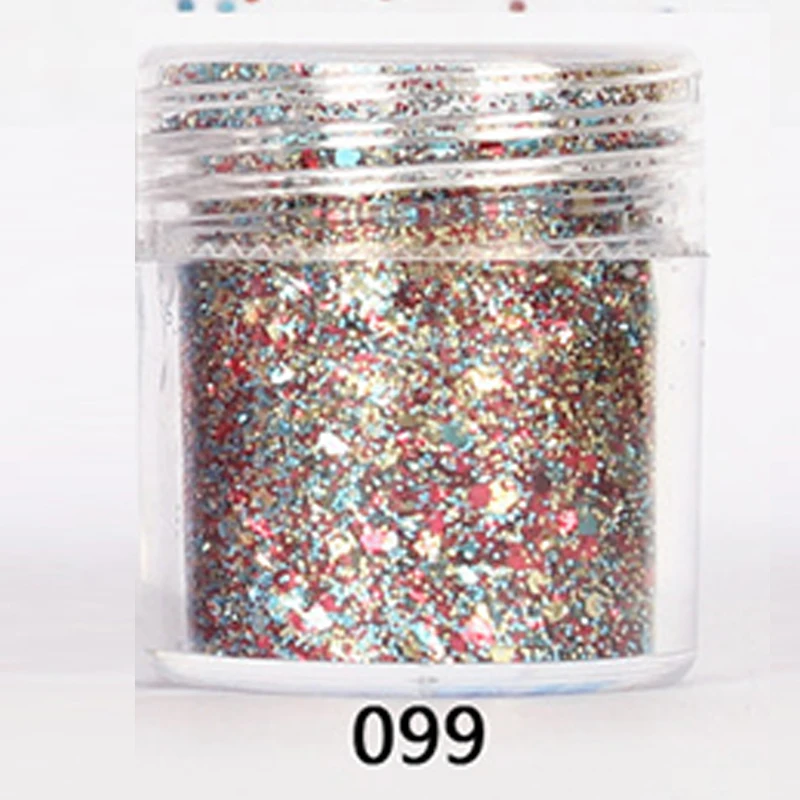 Советы для дизайна ногтей перемешанный блеск Сияющие Блестки УФ гель Блестящий