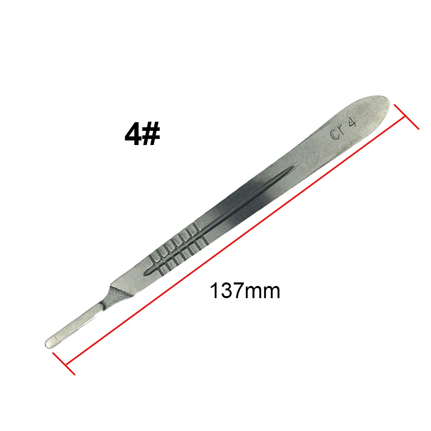4 Handle 1 Set 10 pc 10#-24# Carbon Steel Surgical Scalpel Blades+ 1pc 4# Handle Scalpel DIY Cutting Tool PCB Repair Knife - Цвет: 4 Handle
