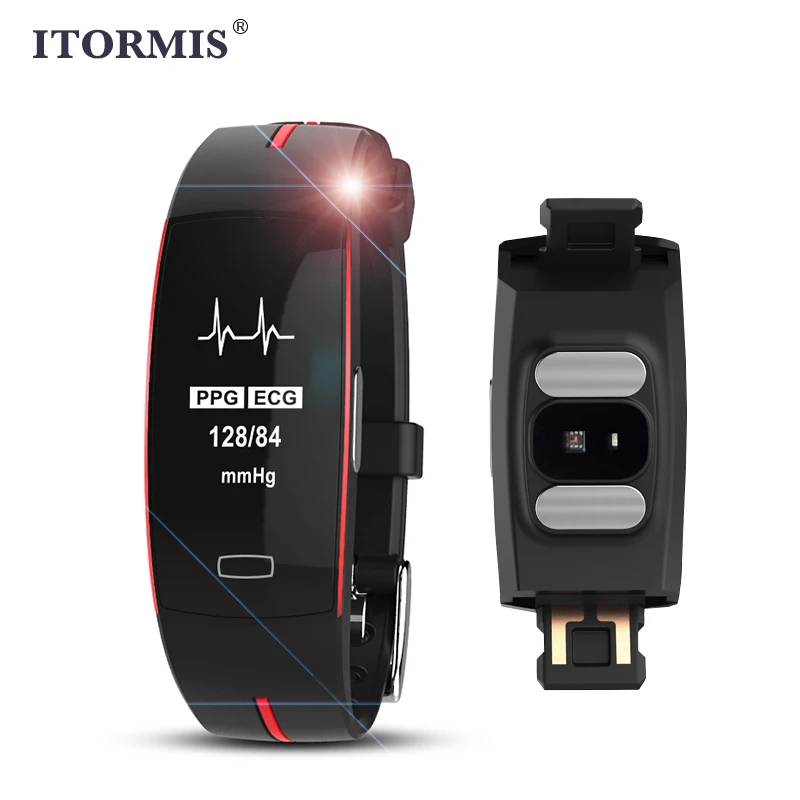 ITOR mi S Смарт Браслет Фитнес Sport Band ЭКГ Heart Rate трекер Водонепроницаемый шагомер Для