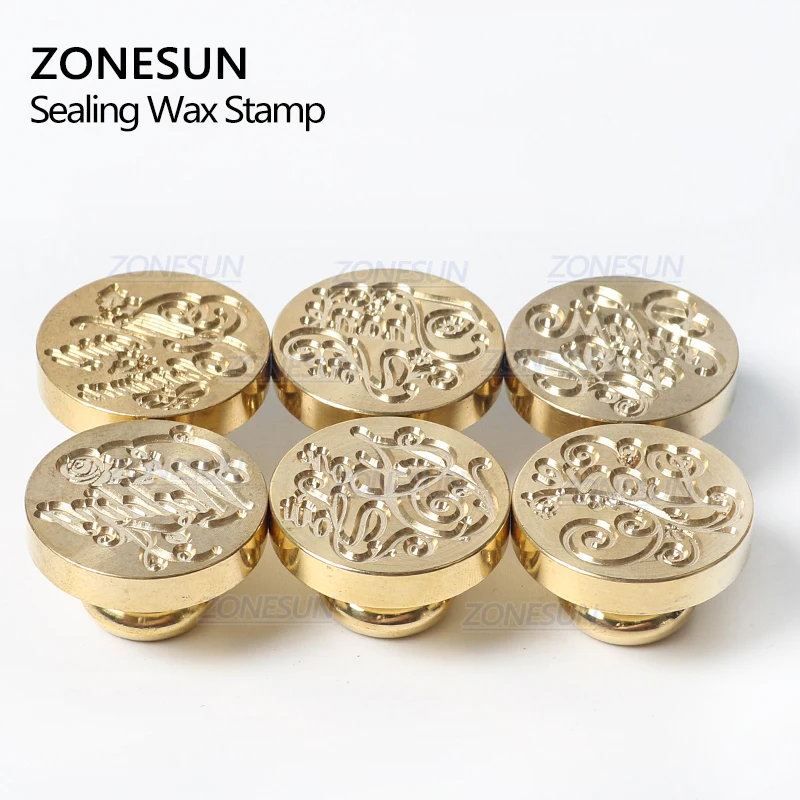 ZONESUN благословение фраза печать штамп с деревянной ручкой для упаковки подарков